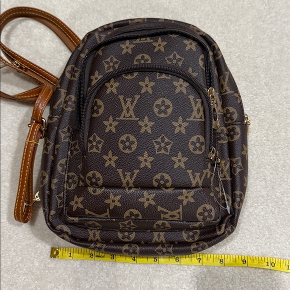 Brown Monogram Women's Backpack - Picture 8 of 8